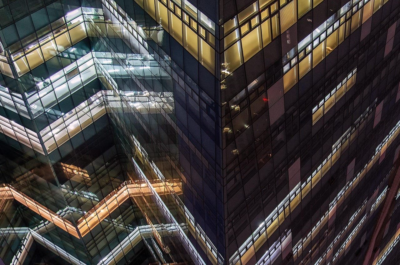 skyscraper, glass, facade, building, night, offices, architecture, window, structure, skyscraper, skyscraper, skyscraper, glass, glass, building, building, architecture, window, window, structure, structure, structure, structure, structure