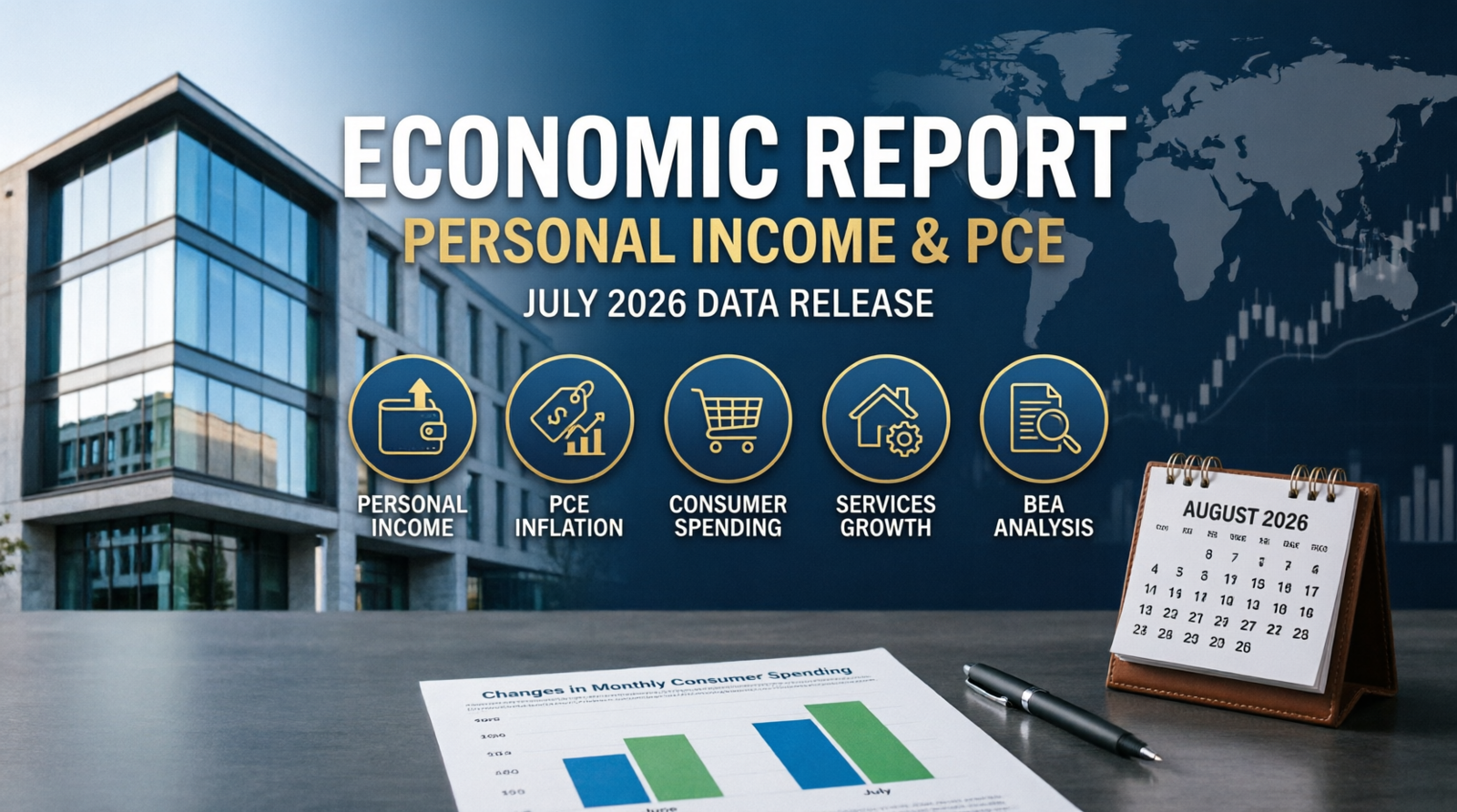 BEA Economic Report: July 2026 Personal Income & PCE Data Release – Analyzing consumer spending trends, inflation metrics, and services sector growth