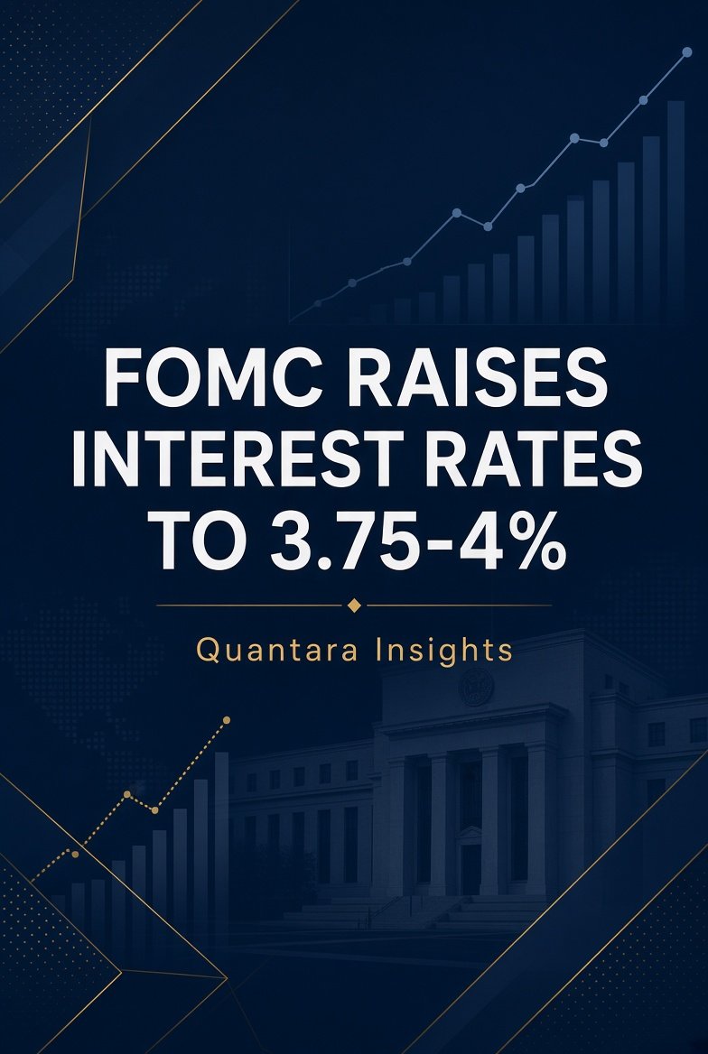 FOMC raises the federal funds rate to 3.75–4% in September 2026 – analysis by Quantara Insights