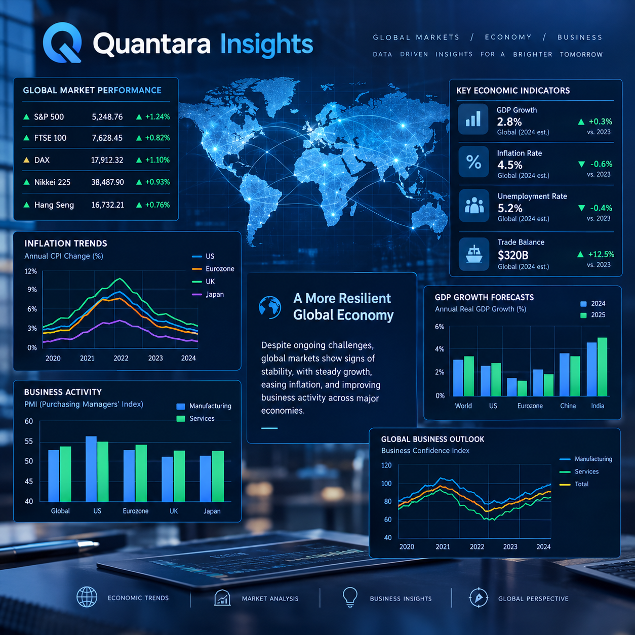 Quantara Insights presents the global economic outlook for October 19–23, 2026, covering Chinese GDP, Canada inflation, UK Retail Sales, global Flash PMIs and key central bank decisions.