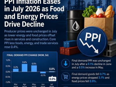 PPI inflation report showing food and energy prices and producer price trends