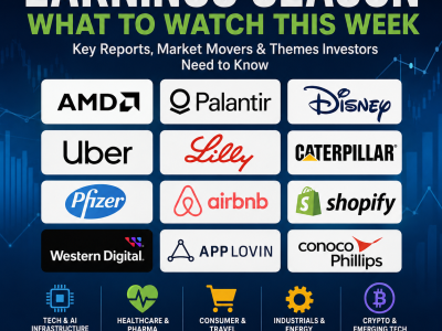 Earnings Season 2026 with AMD, Palantir, Disney, Uber and major stocks