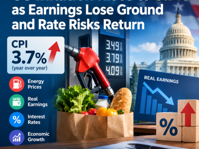 US inflation rises to 3.7% as energy prices increase, real earnings decline, and interest rate risks return – Quantara Insights