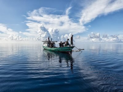 landscape, tropical, nature, sea, halmahera sea, fishing, fish boat, the web, bajau people, indonesia