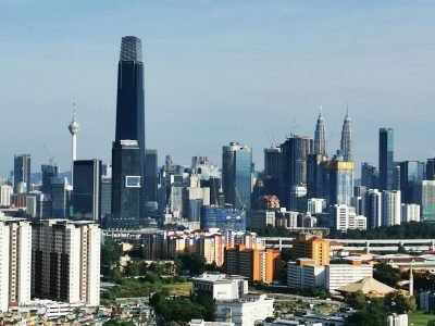 Aerial view of Kuala Lumpur skyline, featuring The Exchange 106 and iconic landmarks.